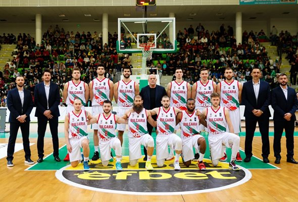 Националният отбор по баскетбол Снимка: press@mpes.government.bg