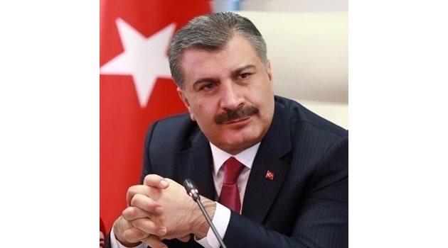 Министърът на здравеопазването на Турция Фахреттин Коджа СНИМКА :Ройтерс