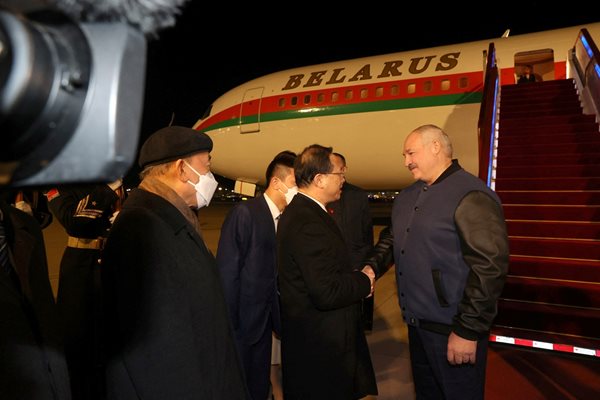 Александър Лукашенко в Китай СНИМКА: Ройтерс