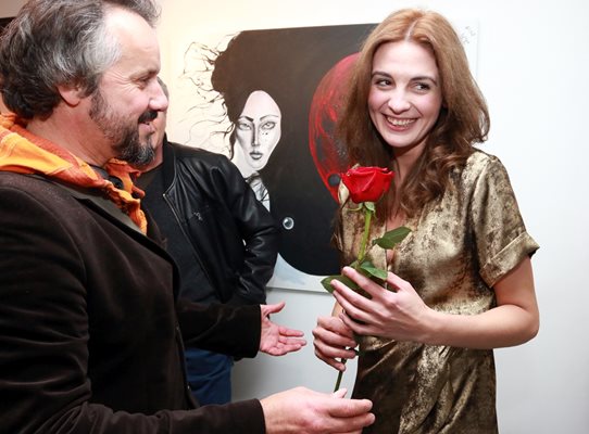 Калин Терзийски на изложба на бившата си "муза" Диана Димитрова