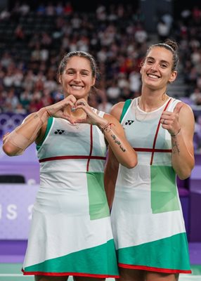 Gabriella and Stephanie after the match