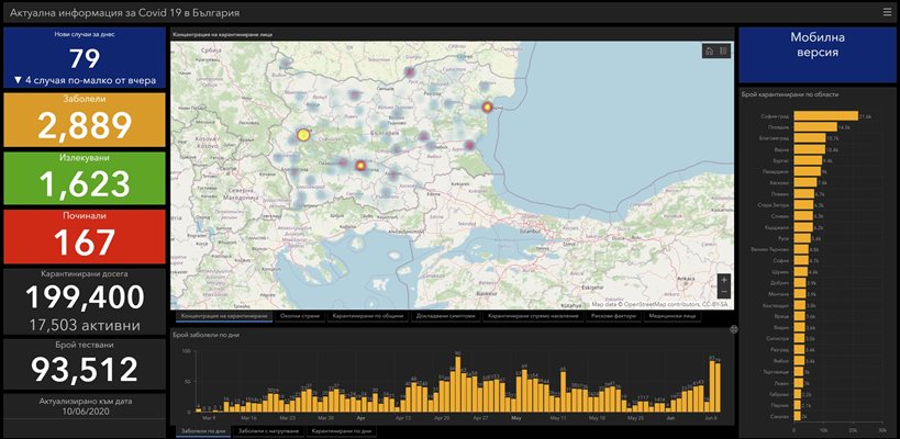 Натиснете картата, за да я видите в уголемен размер ИЗТОЧНИК: coronavirus.bg