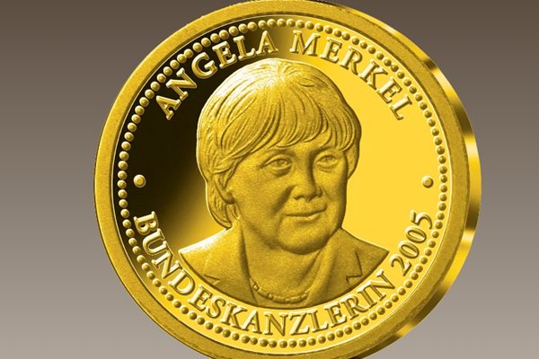 Меркел на златна монета
Снимки: MDM