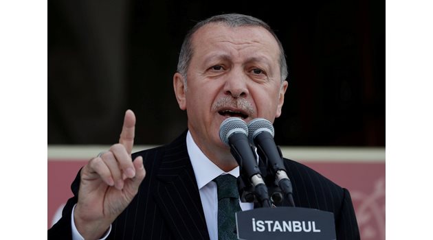 Турският президент Реджеп Тайип Ердоган  СНИМКА: Ройтерс