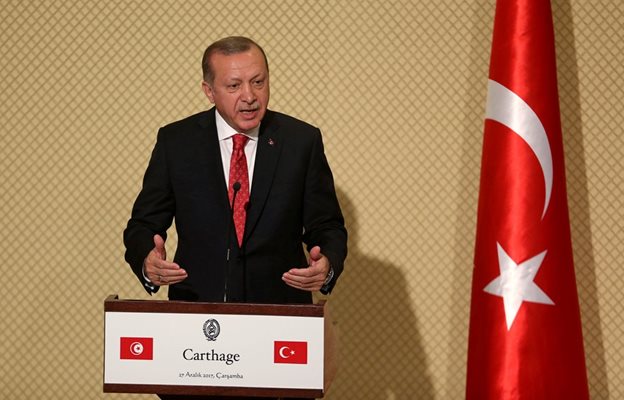 Президентът на Турция Реджеп Тайип Ердоган  СНИМКА: Ройтерс
