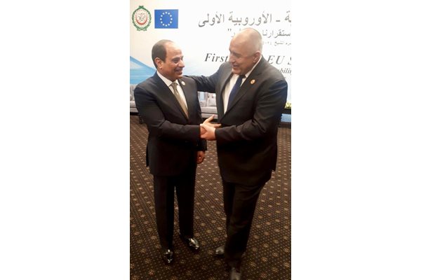 Египетският президент и Бойко Борисов СНИМКИ: Министерски съвет