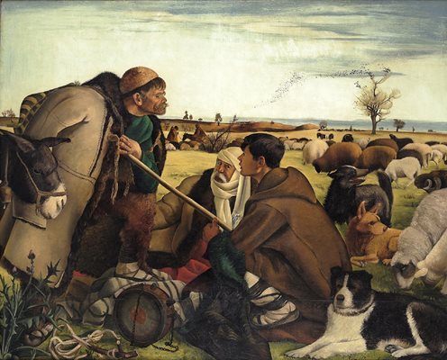 “Брезовски овчари”, 1941 г., маслени бои, платно, 120 х 148 см
СНИМКА: НАЦИОНАЛНА ХУДОЖЕСТВЕНА ГАЛЕРИЯ