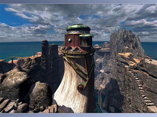Играта Myst има много красиви изображения.
