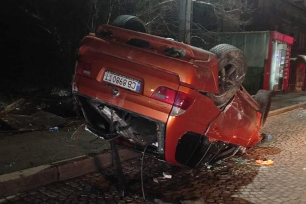 Инцидентът е станал рано таи сутрин СНИМКА: Фейсбук/Катастрофи в София