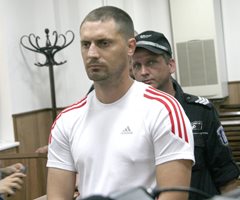 Ангел Желязков във Военния съд в Пловдив по време на едно от съдебните заседания.