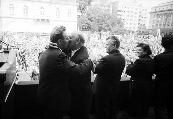 Тодор Живков и Леонид Брежнев