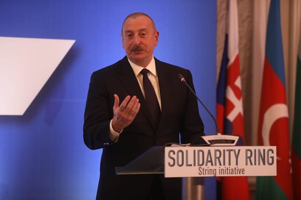 Президентът на Азербайджан Илхам Алиев  Снимка: Николай Литов