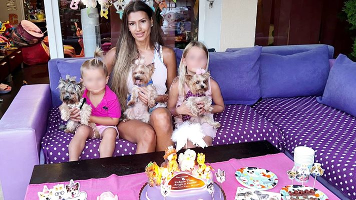 Моделката Виктория Джумпарова празнува кучешки рожден ден