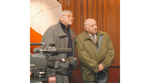 С режисьора Иван Андонов на първия снимачен ден на  "Дунав мост". Сериалът предизвика много зрителски вълнения...