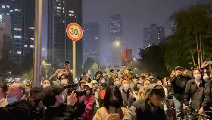 Протест в Китай Снимка: Ройтерс