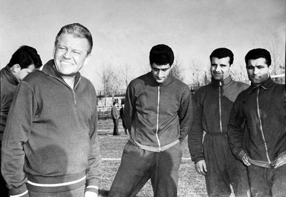 Рудолф Витлачил с Иван Вуцов (в средата) и Иван Колев (вдясно)