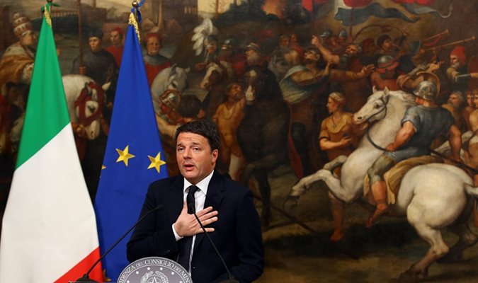 Италианският премиер говори, след като загуби референдума.