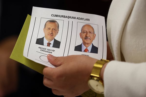 Бюлетината за балотажа на президентските избори в Турция