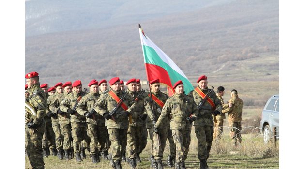 Българската рота, която е част от многонационалната бойна група.

СНИМКА: СУХОПЪТНИ ВОЙСКИ