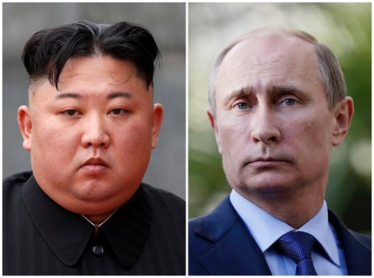 Ким Чен Ун и Владимир Путин СНИМКА: Ройтерс