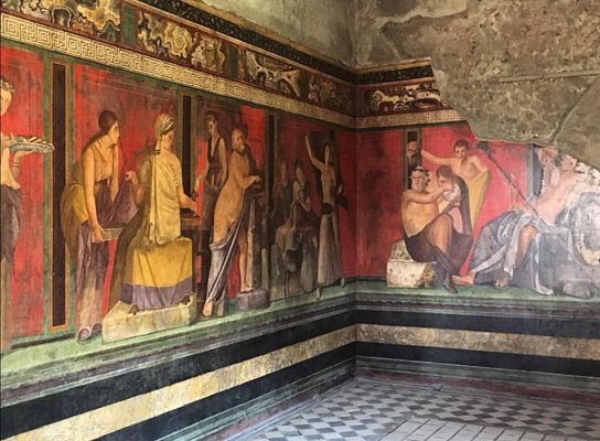 Фрески във Вилата на загадките в Помпей