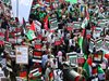Митинг и шествие в подкрепа на Палестина събра над 200 души в центъра на Букурещ