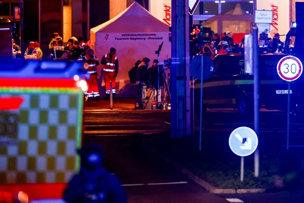 A car plowed into a crowd of people at the Christmas market in Magdeburg