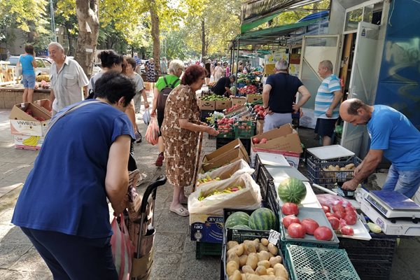 Сега е апогеят на плодовете и зеленчуците по пловдивските пазари.