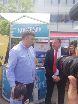 Премиерът на Хърватия Андрей Пленкович се срещна с кмета на Благоевград Атанас Камбитов.