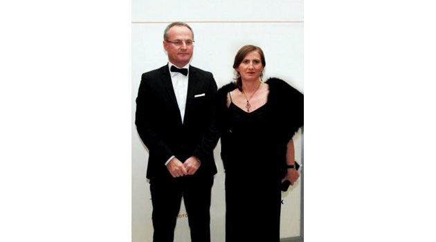 Лозан Панов и съпругата му Елисавета