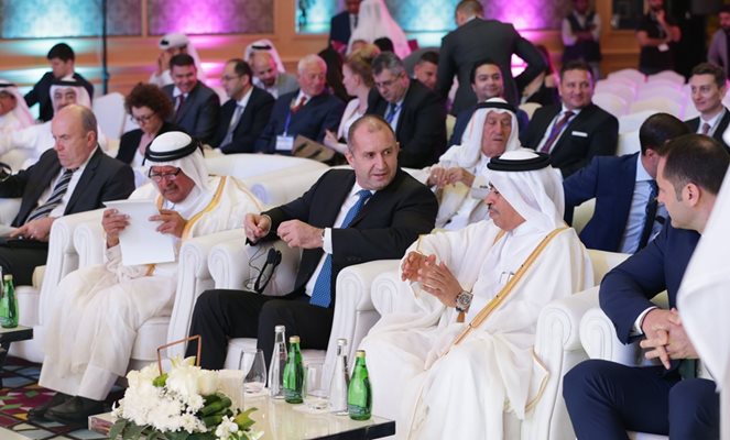 Президентът Румен Радев и емирът на Катар Шейх Тамим бин Хамад Ал-Тани СНИМКИ: прессекретариатът на президента