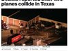 Два самолета се сблъскаха над Тексас, има загинали (Видео)