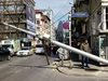 Стълб падна върху кола в центъра на София
