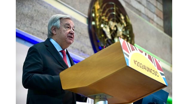 Генералният секретар на ООН Антониу Гутериш 
СНИМКА: Х/@antonioguterres