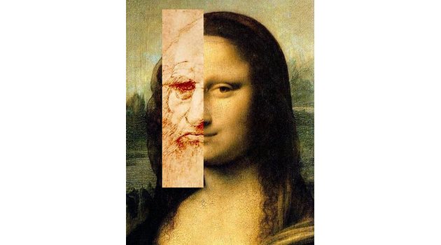 Художничката Лилиан Шварц прави дигитални експерименти с картини на Леонардо. Най-известният й проект е "Мона/Лео".