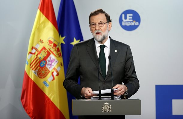 Испанският премиер Мариано Рахой обяви днес, че утре ще бъдат обявени мерките за поставяне на Каталуня под прякото управление на Мадрид. Снимка РОЙТЕРС