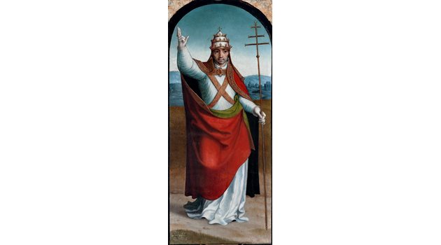 Св. Климент, папа Римски - картина на Хуан Кореа де Вивар (1510-1566).