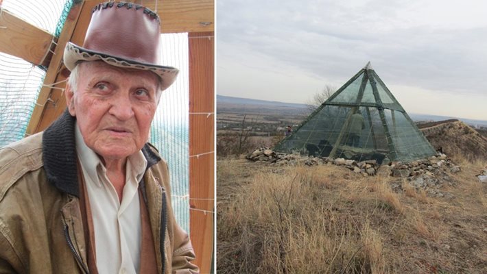 Дядо построи лековита въздушна пирамида