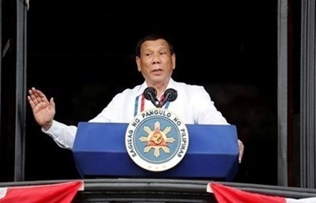 Президентът на Филипините Родриго Дутерте СНИМКА: Ройтерс