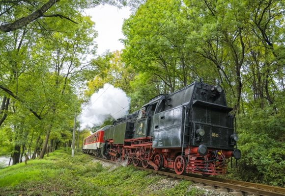 "Баба Меца" при атракционно пътуване от Банкя за София Снимка БДЖ