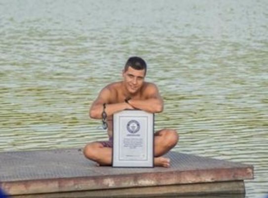 27-годишният Теодор Цветков си постави ново предизвикателство – този път да преплува Черно море. Снимка община Русе