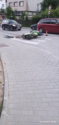 Инцидентът е станал на прав участък на ул."Полк. Дичо Петров" 
Снимка:Фейсбук