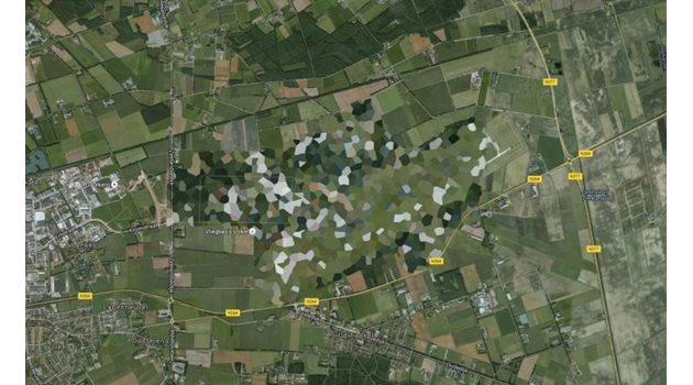 Базата Волкел в Холандия е замазана на картата.