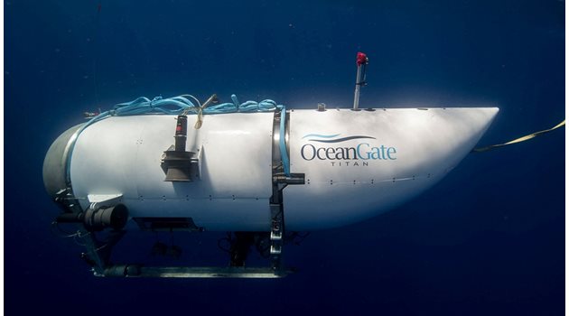 Подводницата "Титан" изчезна на 18 юни по време на експедиция до потъналия кораб "Титаник" в Атлантическия океан СНИМКА: Ройтерс