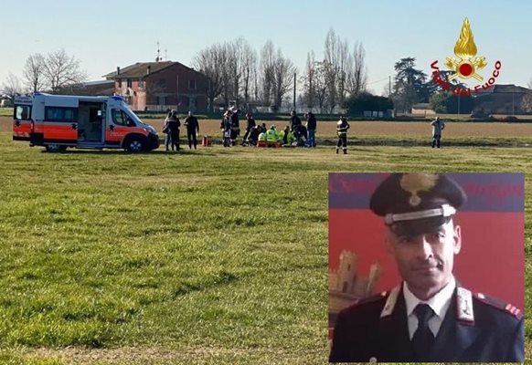 Масимо Пирас след призменяването с парашут СНИМКА: Фейсбук
 
