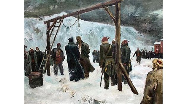 БЕЗСМЪРТИЕ: Левски е обесен, но остава жив в паметта на българите.