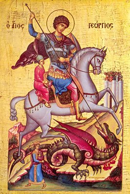 Св. Георги е защитник на овчарите и стадата, като от III век той е и спасител на войската