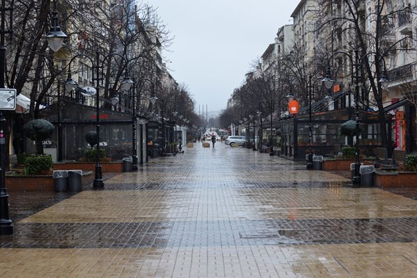 Заведенията по столичния бул. “Витоша” са затворени с въвеждането на извънредното положение. Според бранша има риск 50% от ресторантъорите изобщо да не отворят след кризата. 