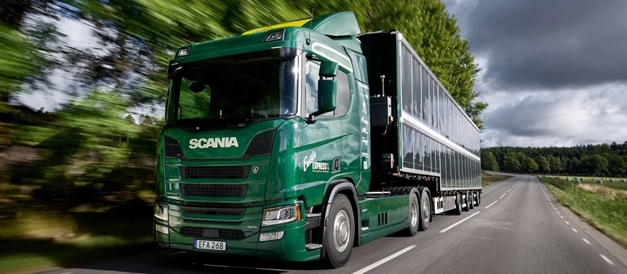 Scania създаде захранван от слънцето хибриден камион