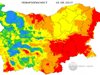 Екстремален индекс за пожароопасност в 12 области на страната